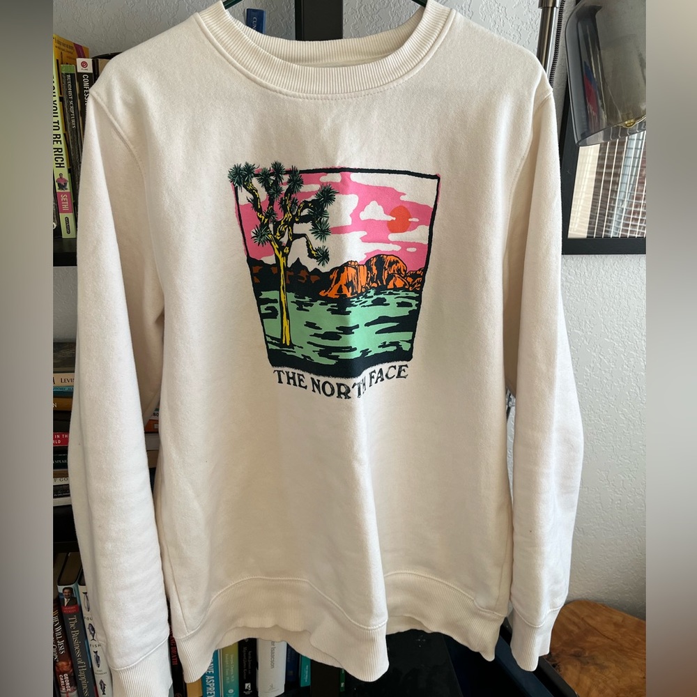 North Face Joshua Tree print long sleeve sweatshirt - LARGE
